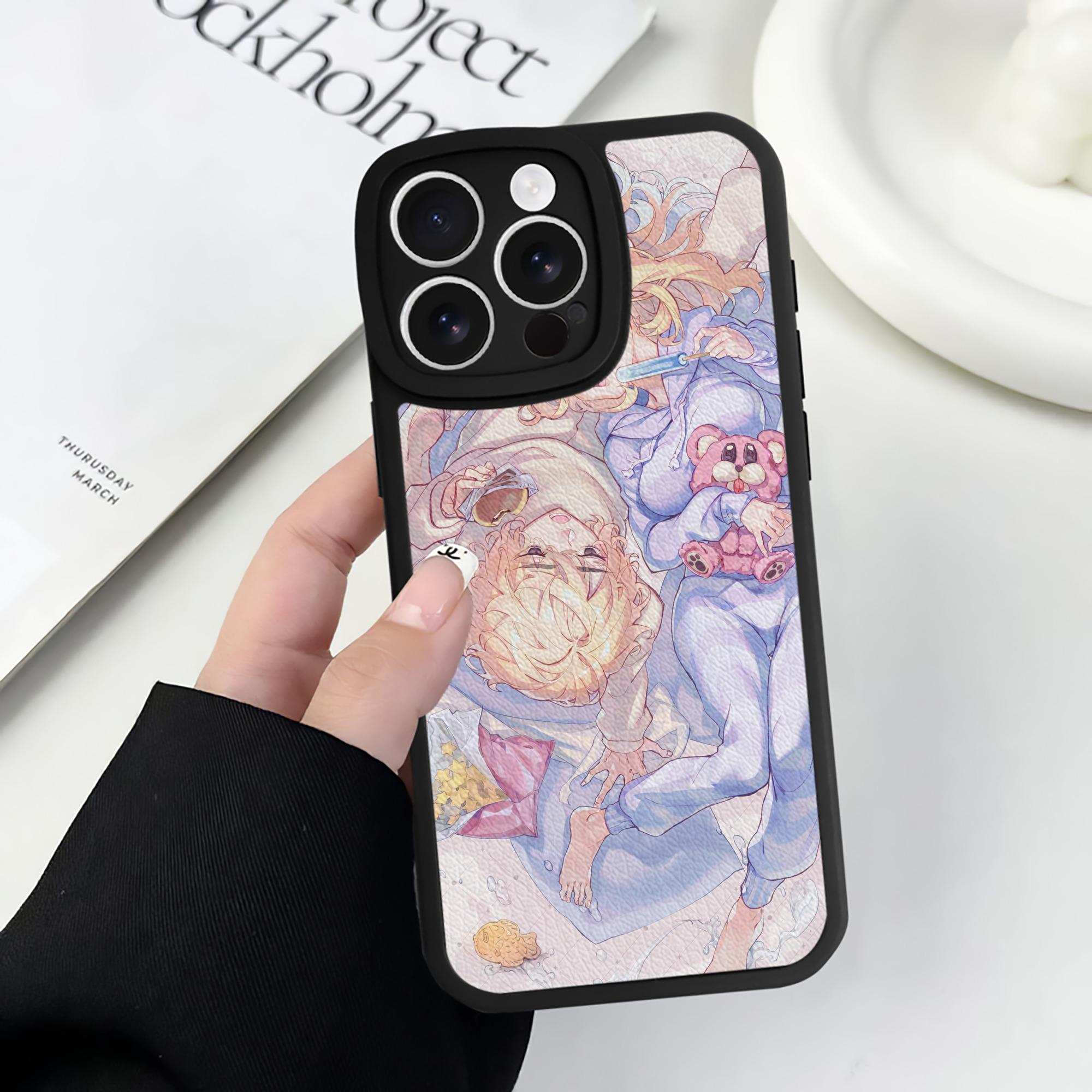 （画像用） 東京リベンジャーズ Tokyo Revengers 【iPhone 16シリーズ対応】シリコンスマホケース（レザー調） 材質：シリコン